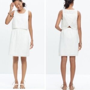 Madewell Eyelet Linen & Cotton Dress